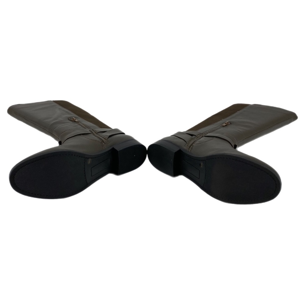Sole Society So-Maddy Dark Mushroom Napa Angel Leather Boots - Picture 6 of 10